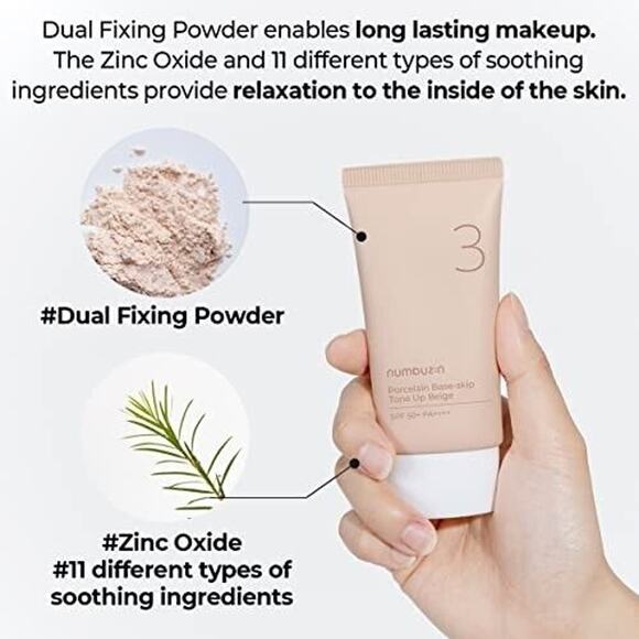 numbuzin No. 3 Porcelain Beige Tinted Moisturizer SPF 50+ EXP. 6/25 LOT of 2 - Picture 6 of 9